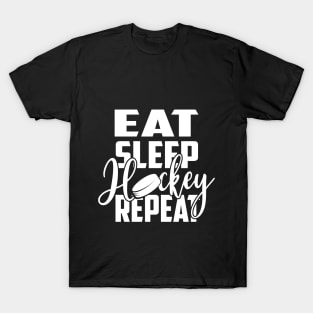 Puck Eat Sleep Hockey Repeat Gift T-Shirt